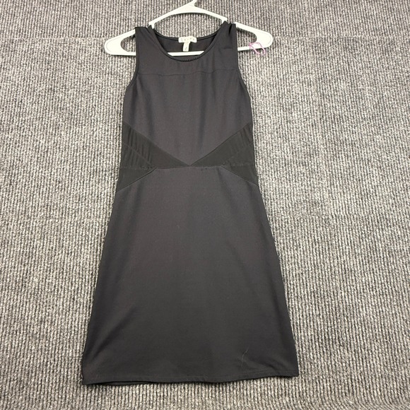 Leith Dresses & Skirts - Leith Womens XS Black Sleeveless Mesh Panel Bodycon Mini Dress - See pictures